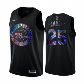 Philadelphia 76ers Ben Simmons 25 Iridescent HWC Collection Miesten Pelipaidat Swingman